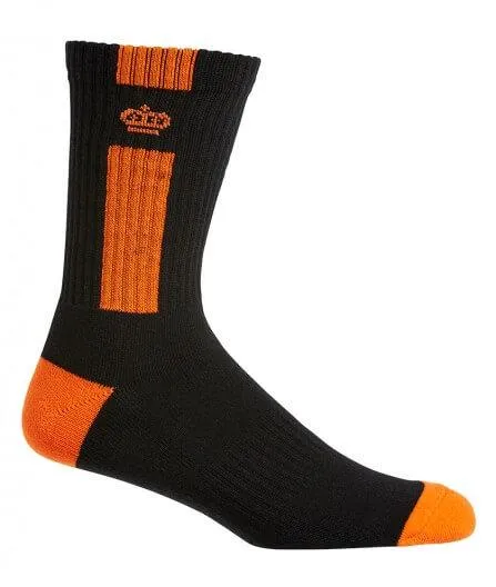 10 x Kinggee Work Socks Multi-Colour Crew