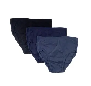 12 X Jockey Mens Y Front Rib Briefs Underwear Black Blue And Navy