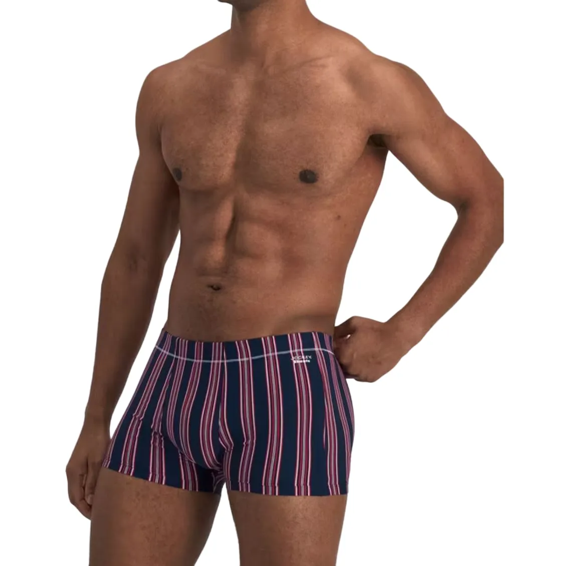 4 x Jockey Mens Skants Trunks Underwear Undies Navy And Red Stripes