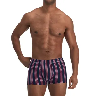 4 x Jockey Mens Skants Trunks Underwear Undies Navy And Red Stripes