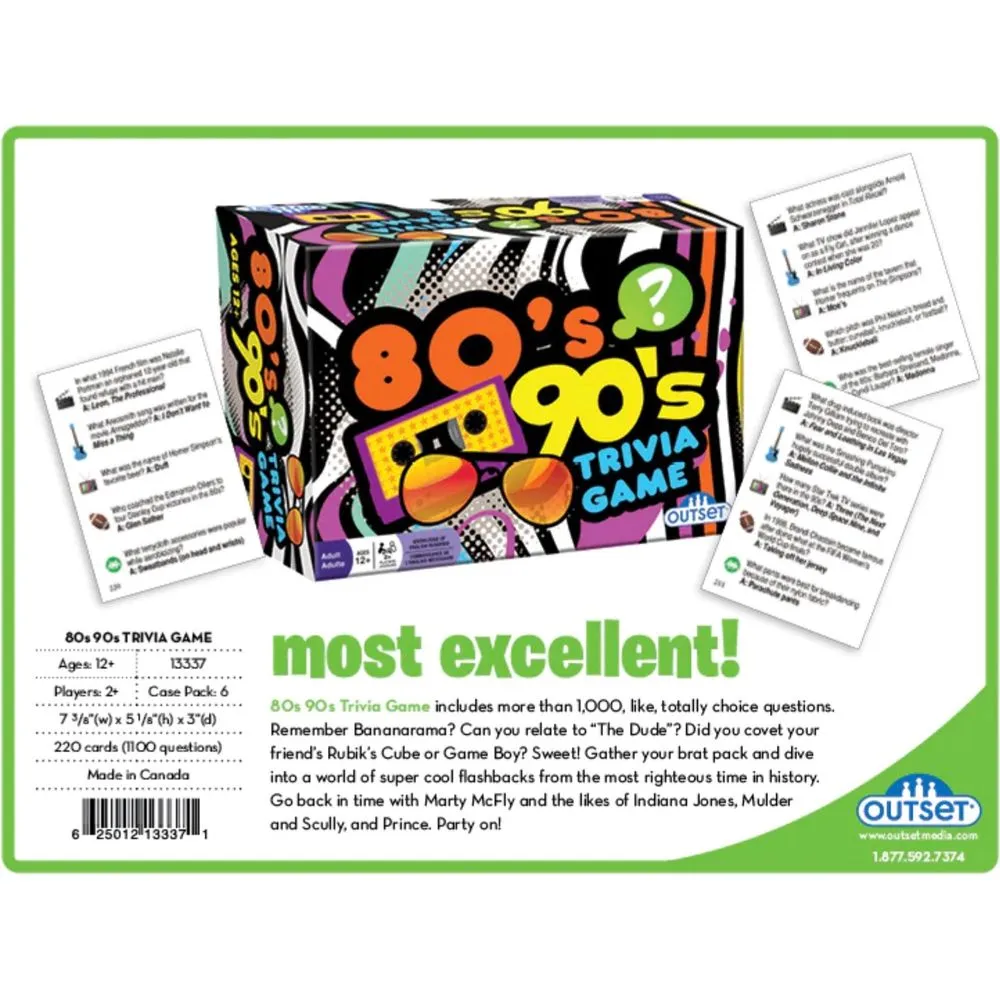 80s 90s Trivia Game