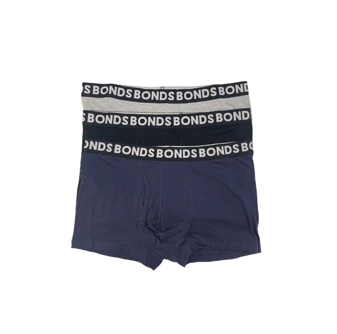 9 x Bonds Mens Everyday Trunks Underwear Grey / Black / Blue Undies