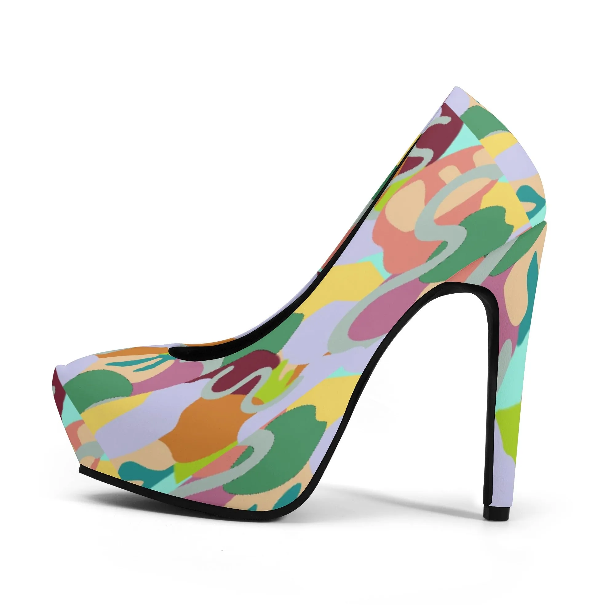 Abstract Wild 5 Inch Platform Heels