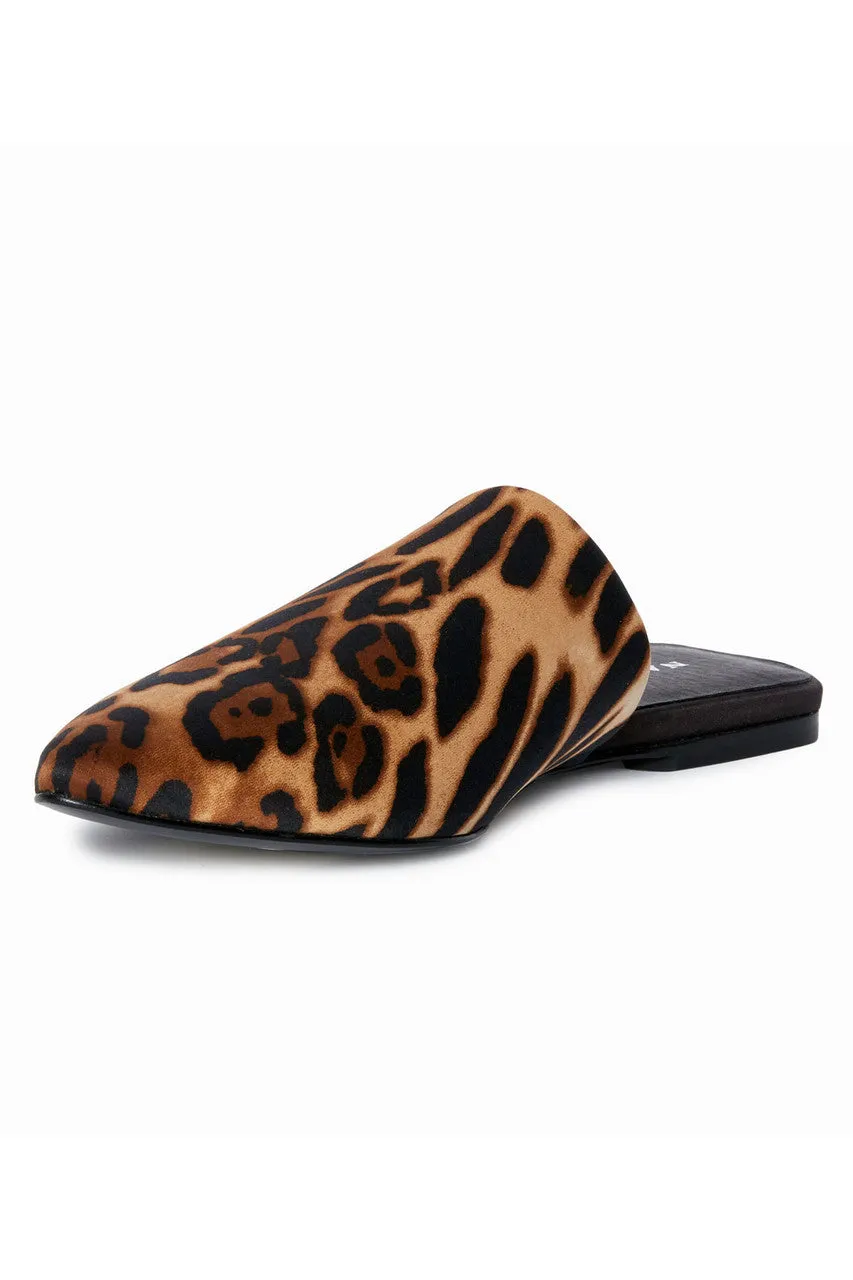 Adore Luxe Leopard Satin Slide