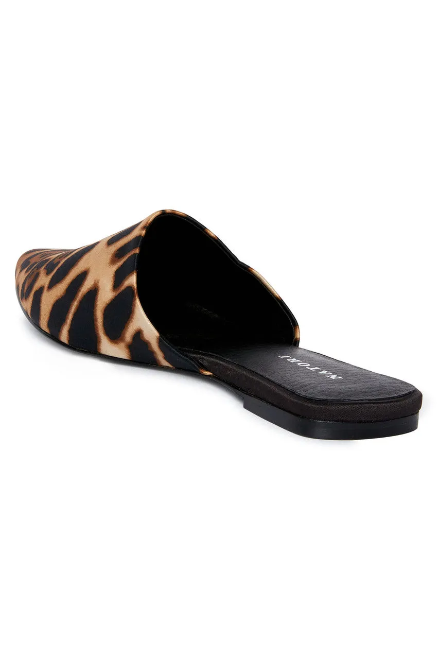 Adore Luxe Leopard Satin Slide