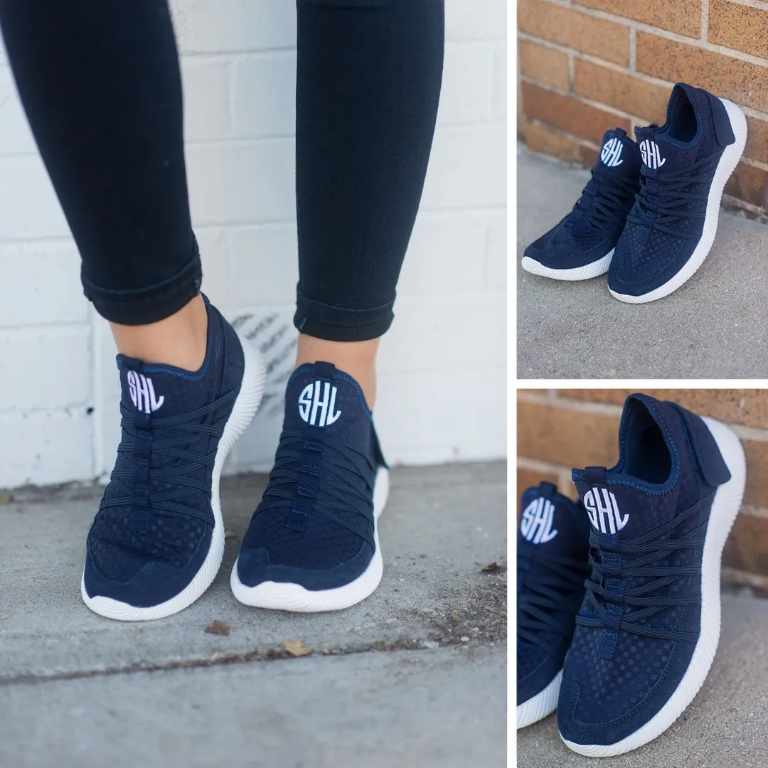 Aim To Be Active Matte Navy Blue Sneakers