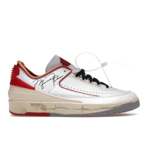 Air Jordan Retro 2 "OFF-WHITE X AIR JORDAN"  SP 'WHITE VARSITY RED'