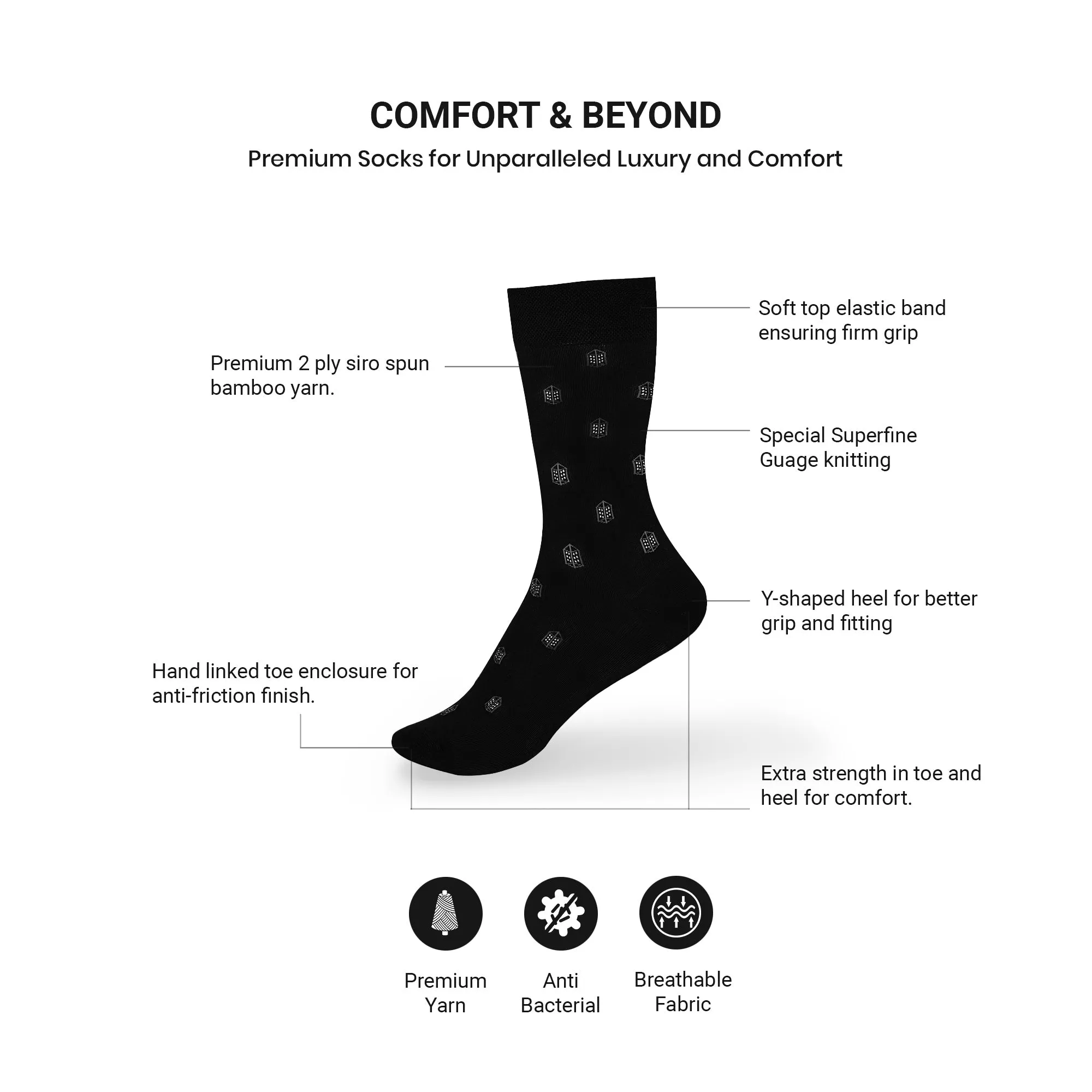 Arctic Sky Bamboo Socks