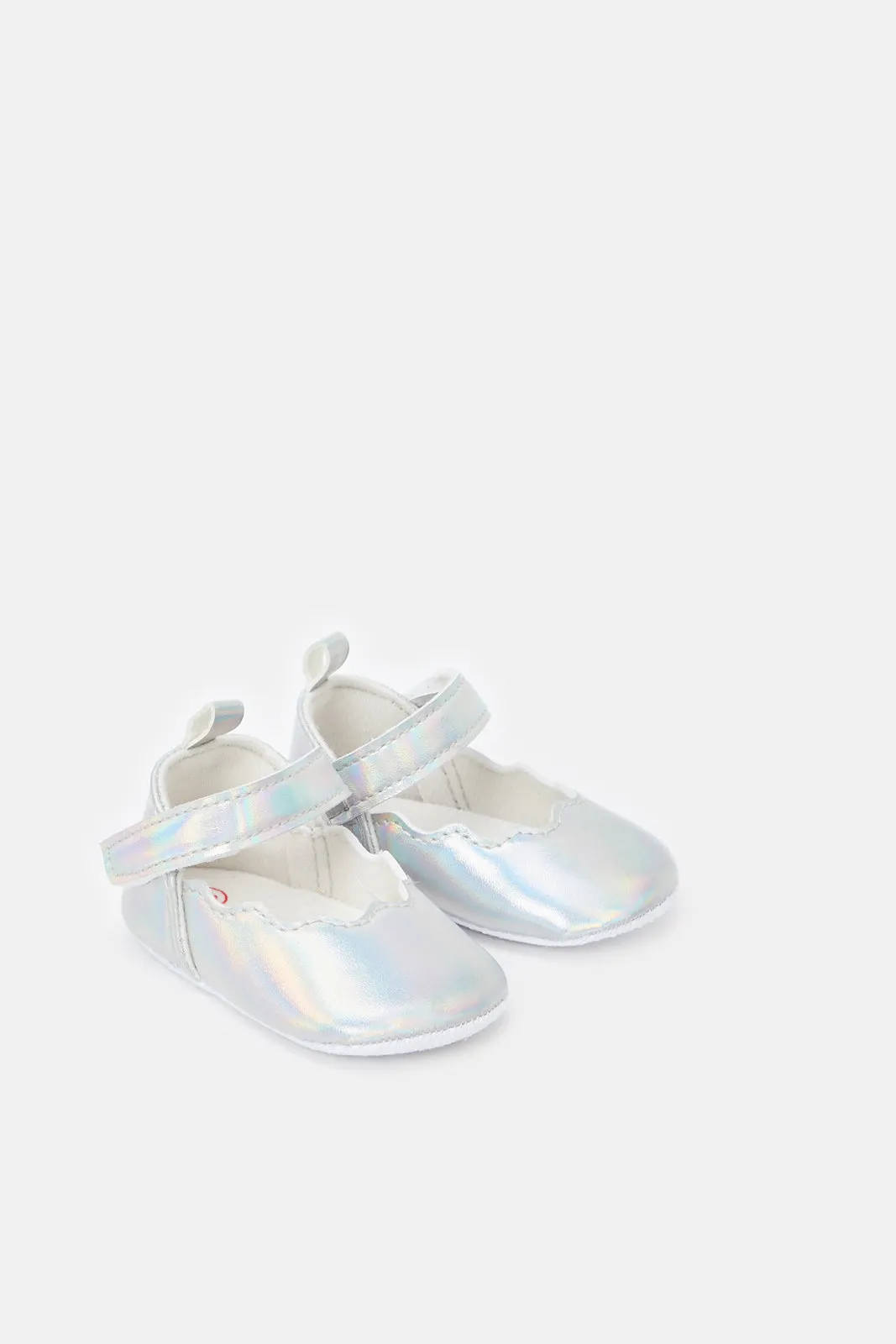 Babies Silver Pram Shoes