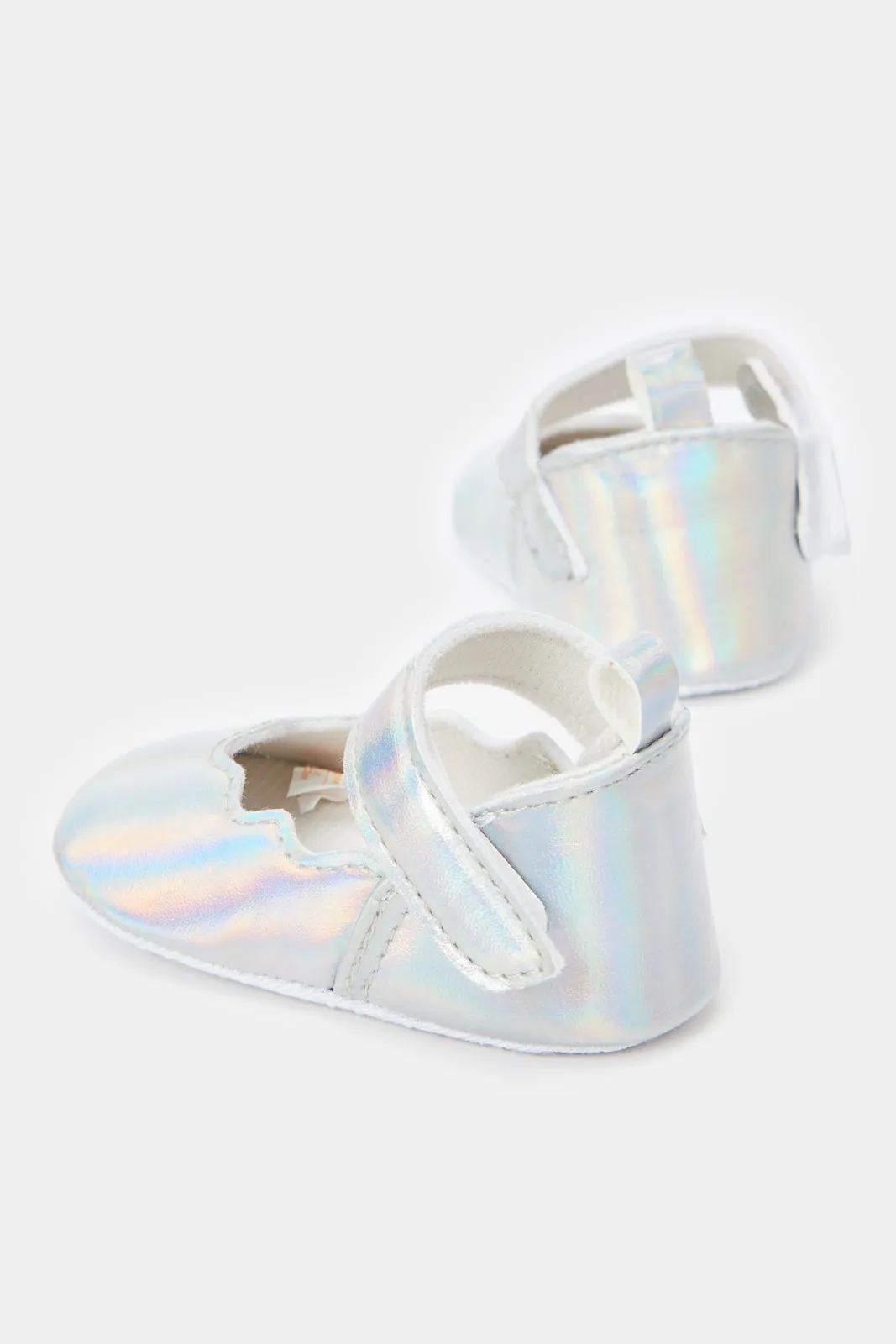 Babies Silver Pram Shoes