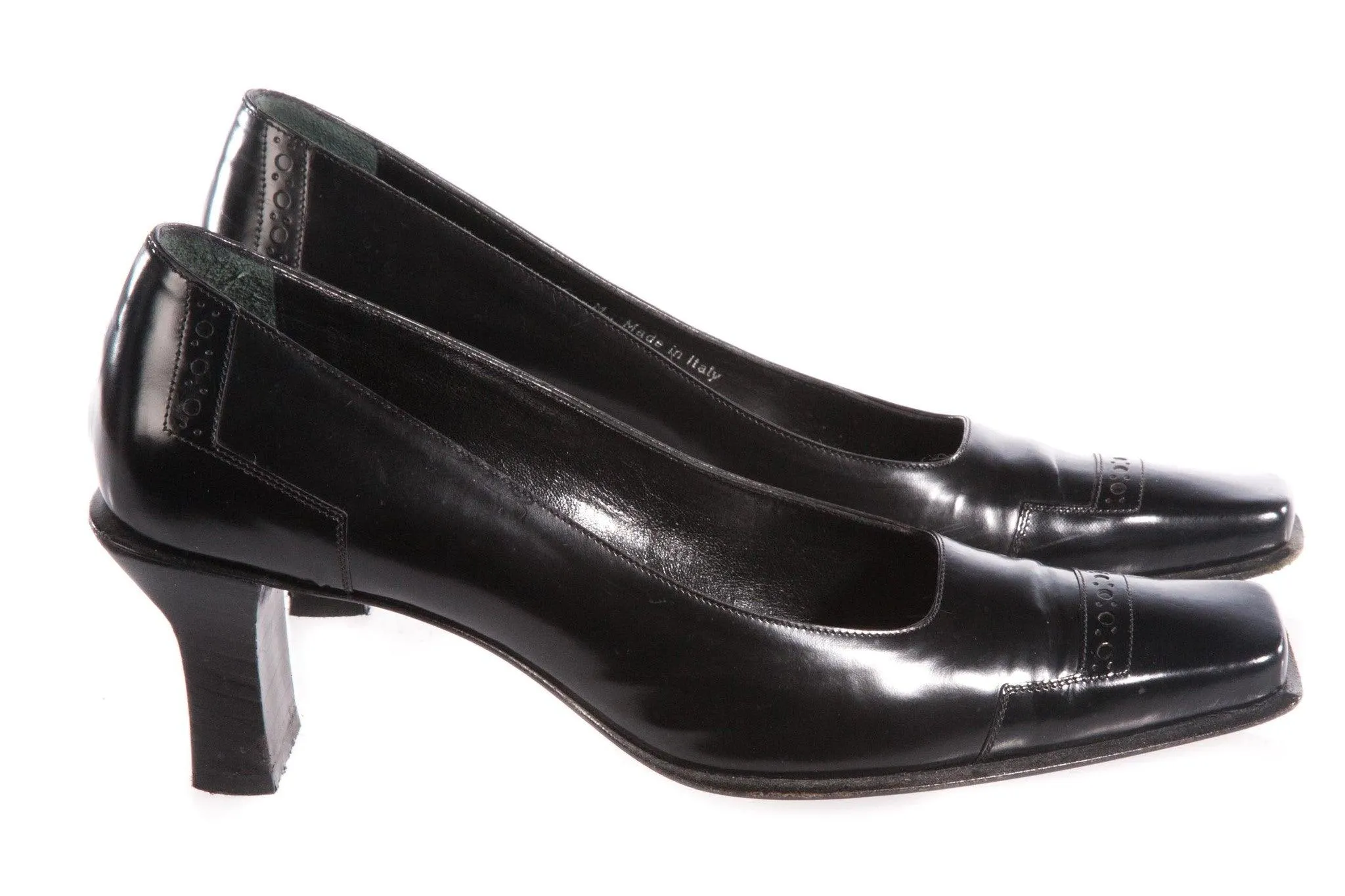 Bally Black Leather Samona Court shoes Size 35 1/2 E