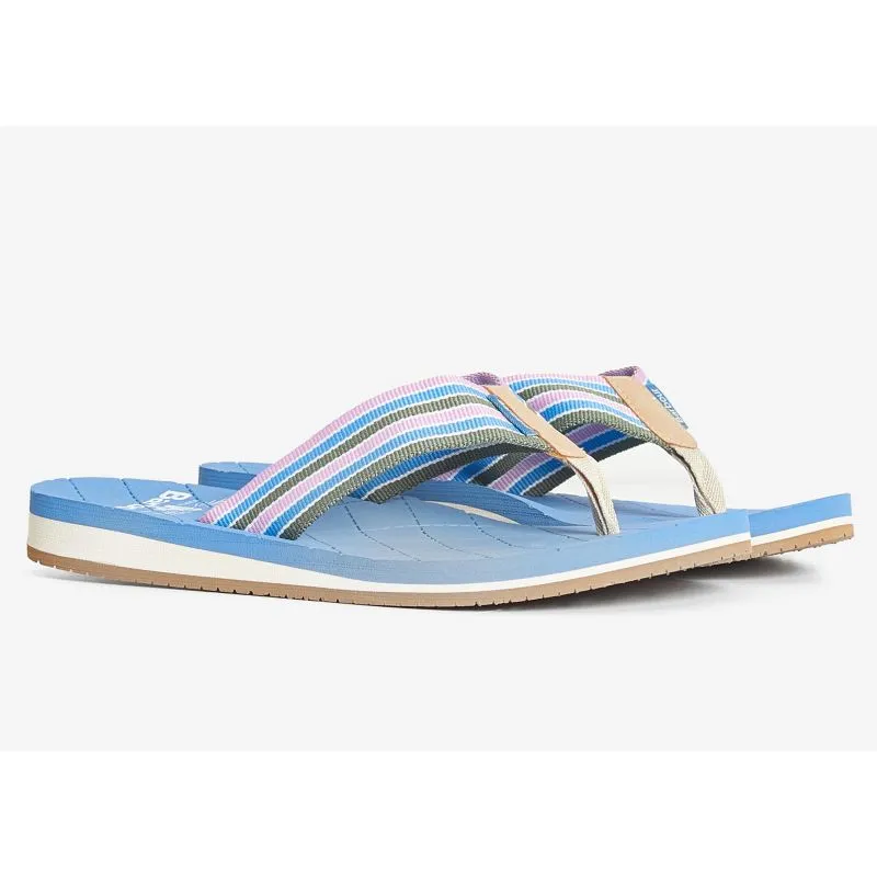 Barbour Seamills Ladies Flip Flops - Blue/Multi