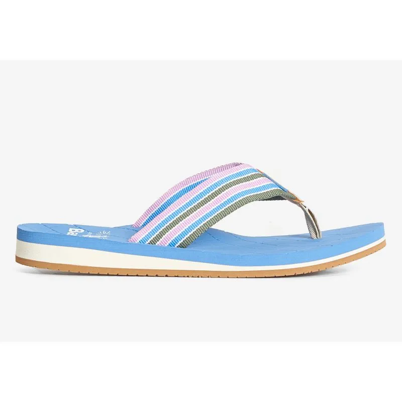 Barbour Seamills Ladies Flip Flops - Blue/Multi