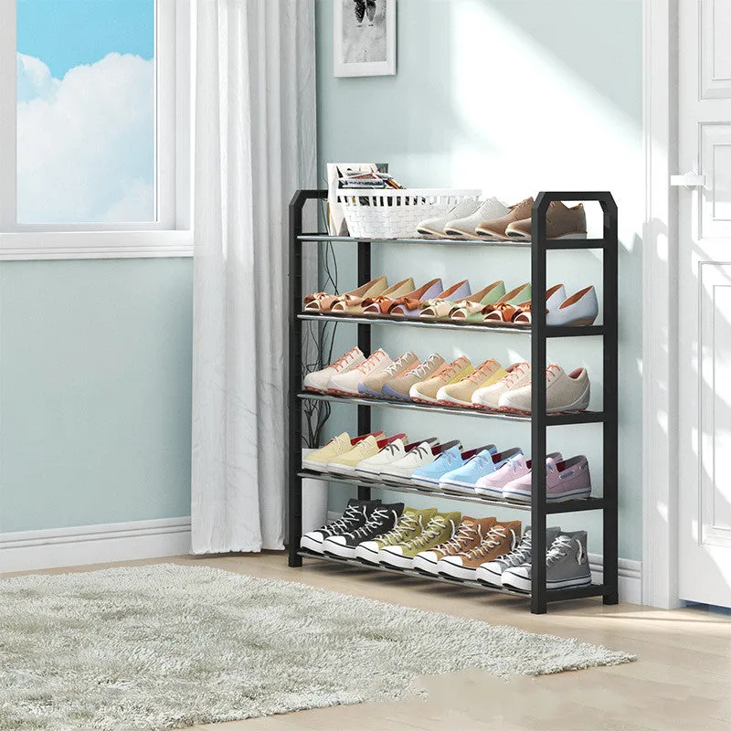 Black Simple Multi-layer Assembly Shoe Rack