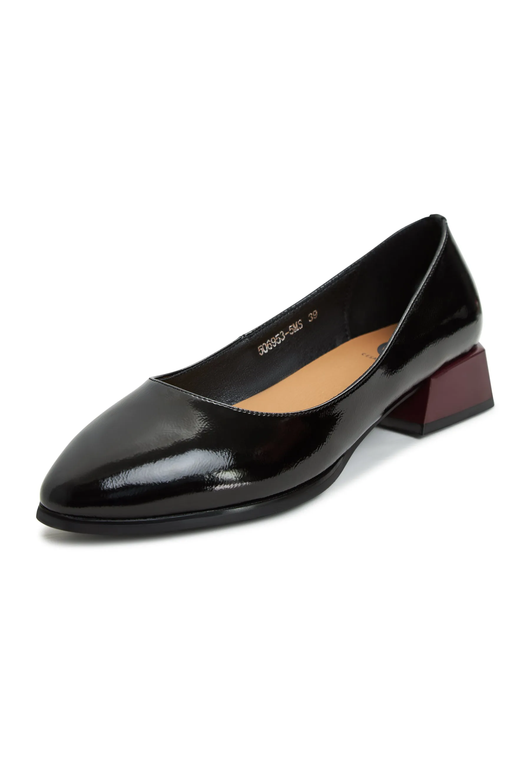 Block Heel Ballerinas Ingrid - Black