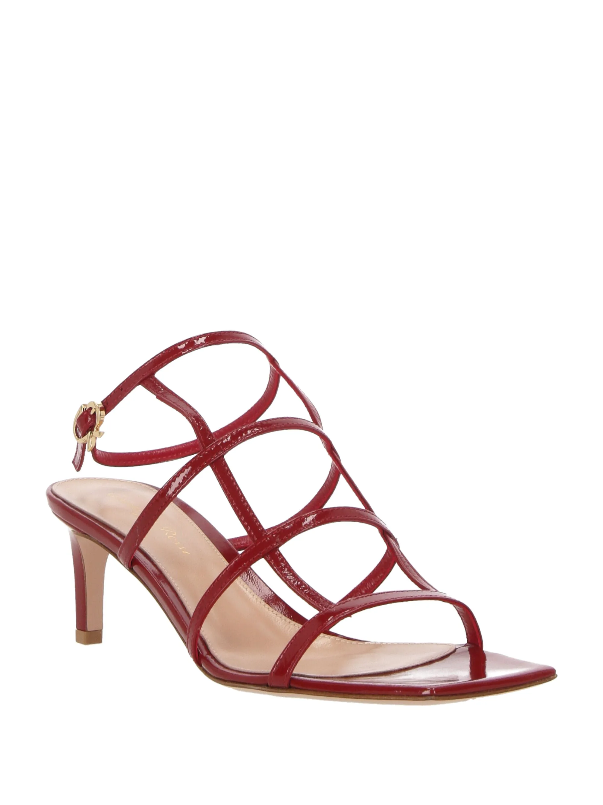 Blood Red Multi-Way Strap Sandals