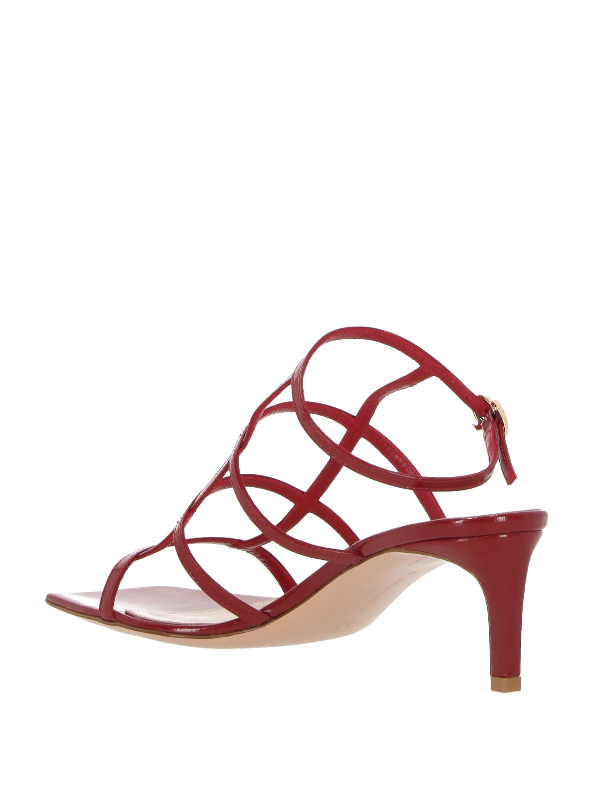 Blood Red Multi-Way Strap Sandals