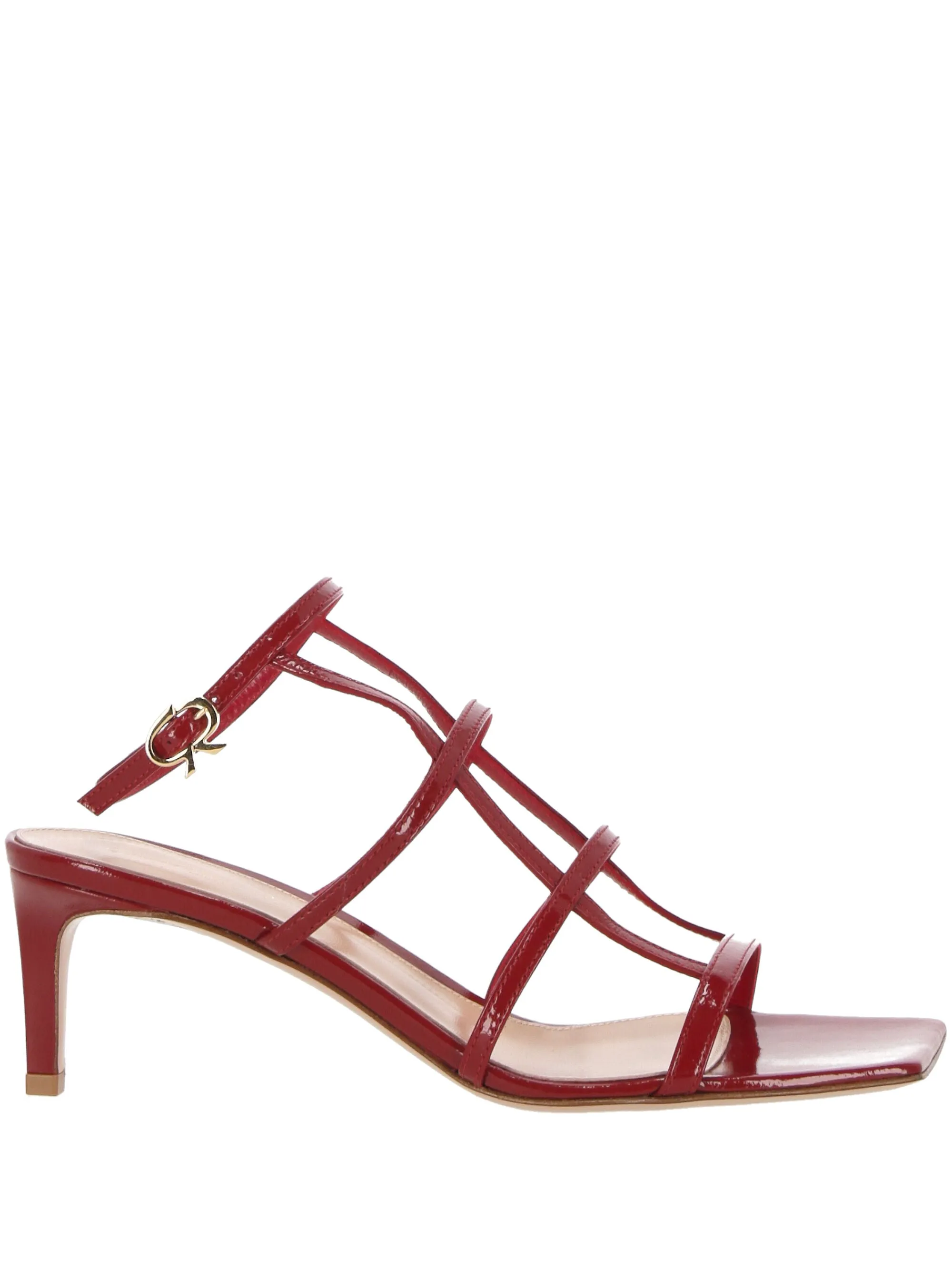 Blood Red Multi-Way Strap Sandals