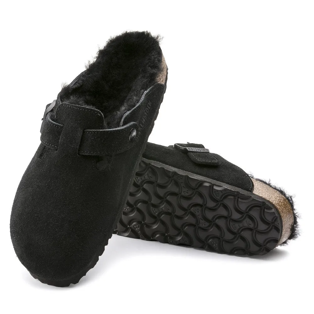 Boston Shearling Suede Clog