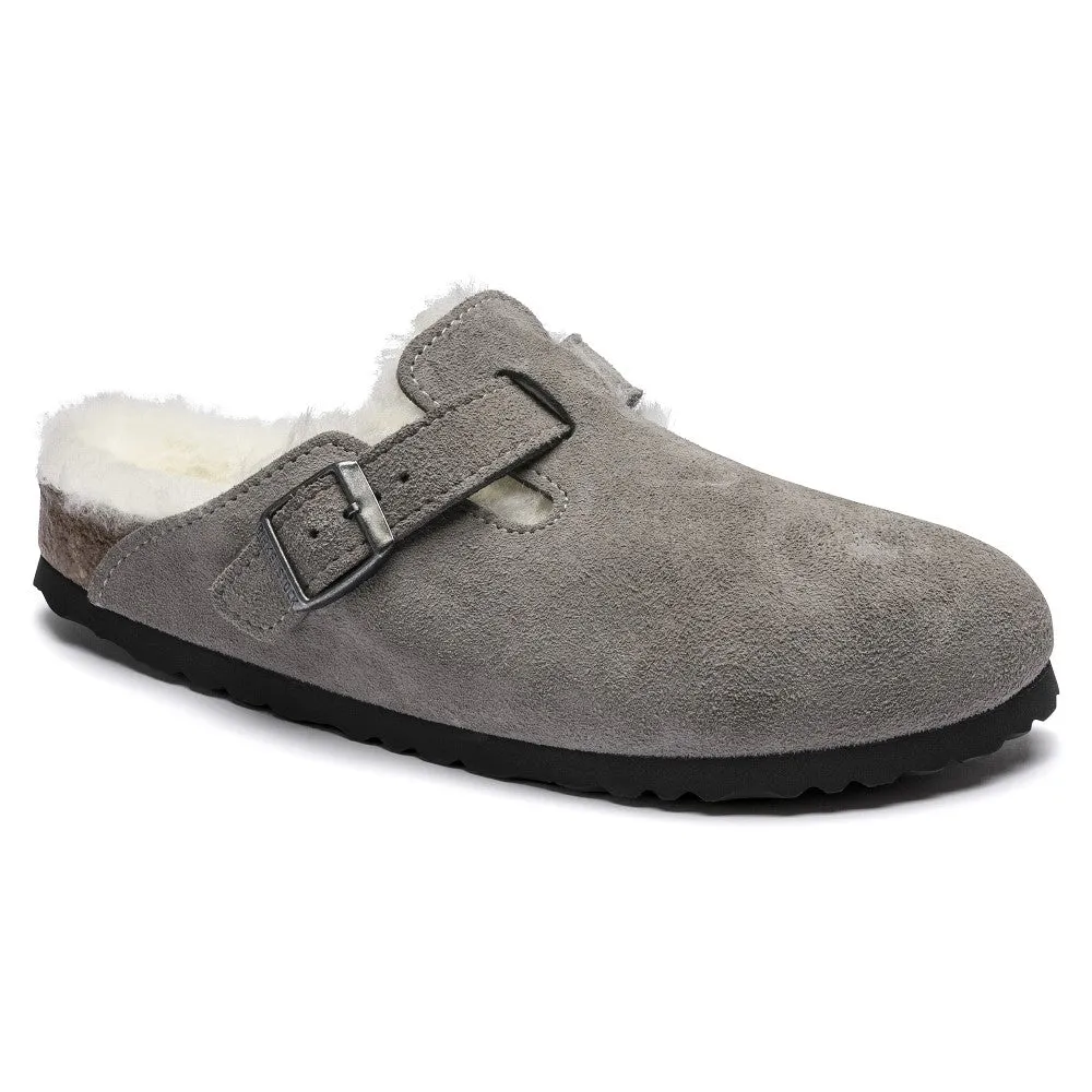 Boston Shearling Suede Clog