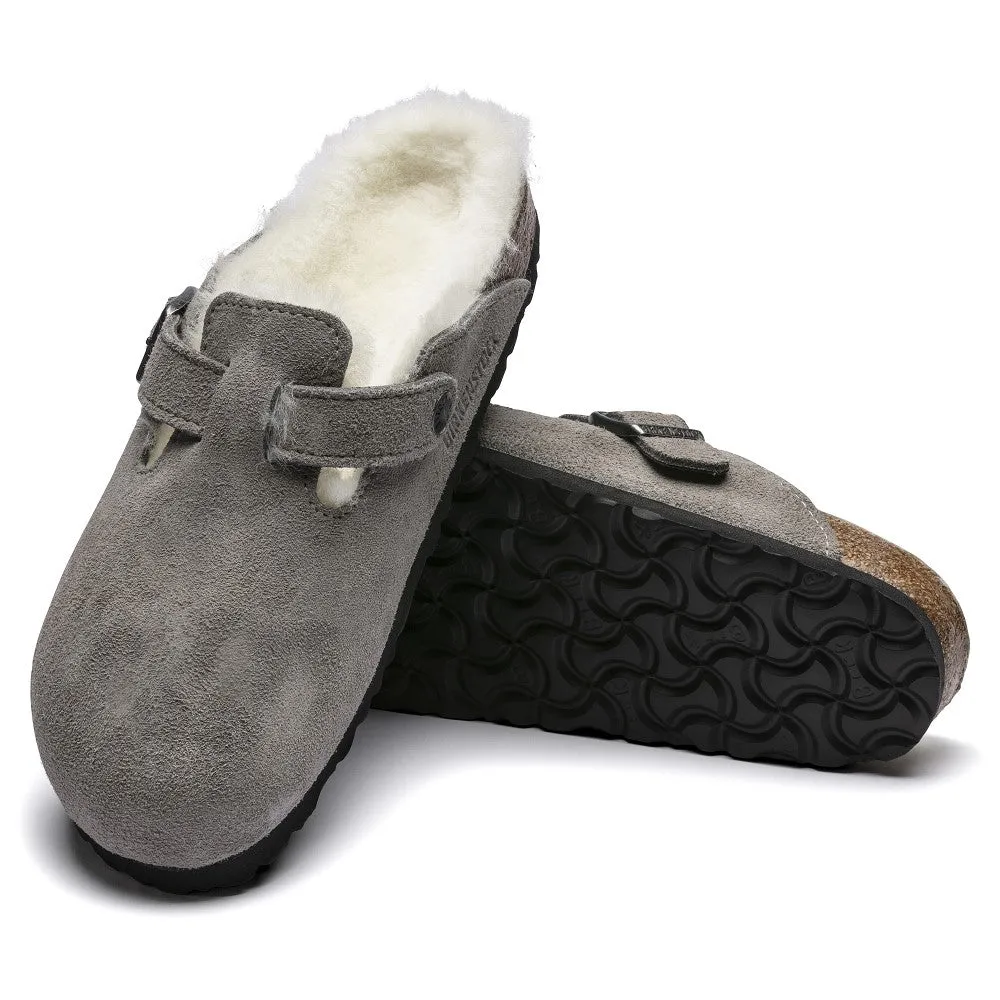 Boston Shearling Suede Clog