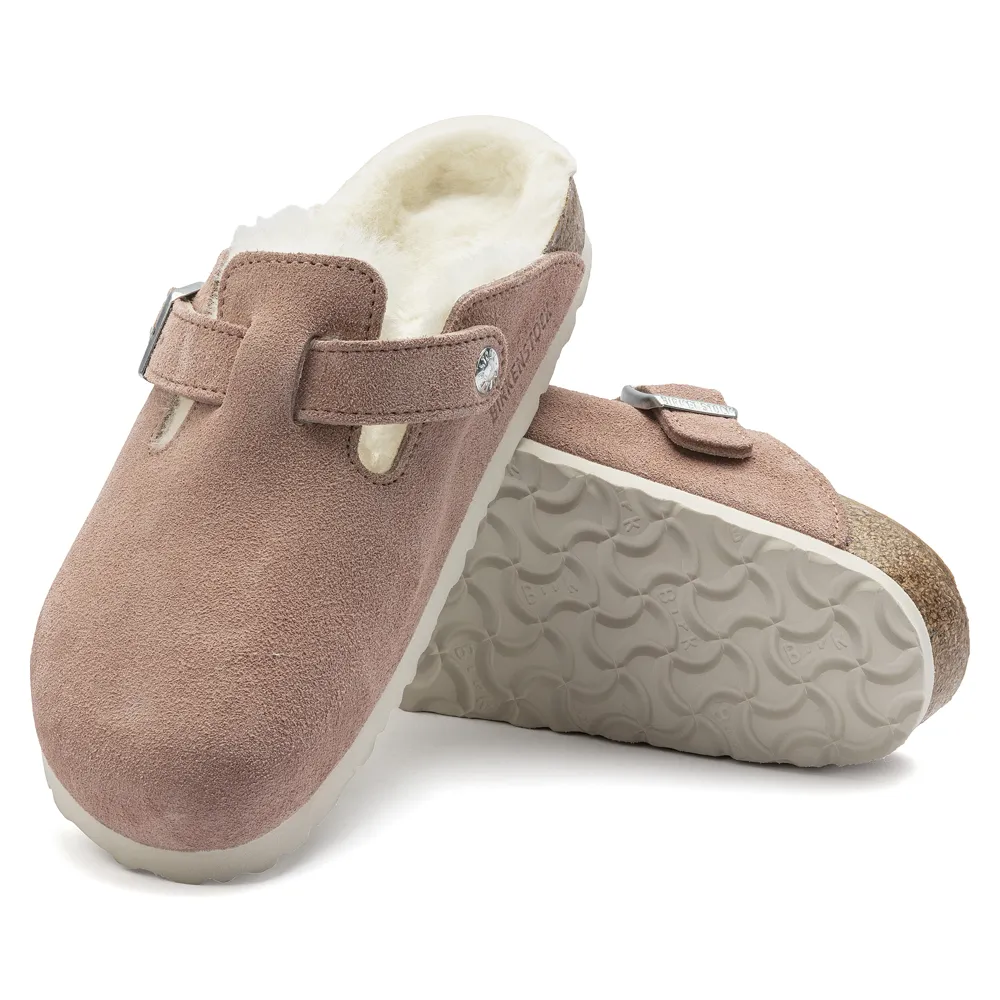 Boston Shearling Suede Clog