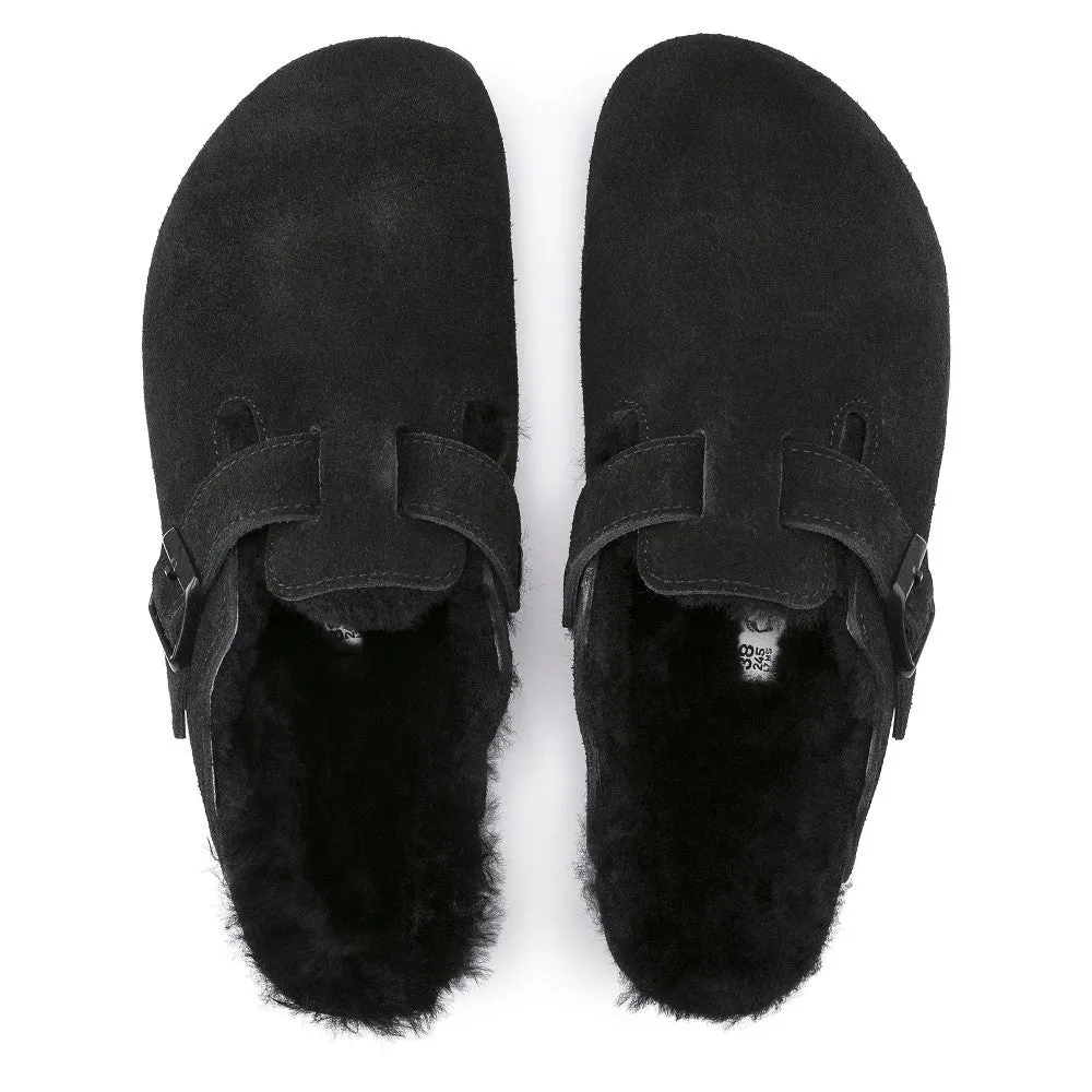 Boston Shearling Suede Clog