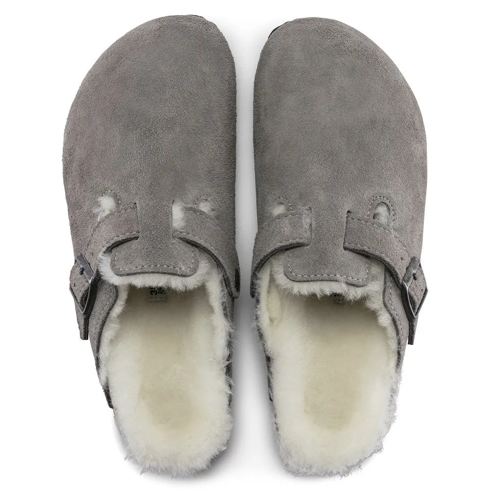 Boston Shearling Suede Clog