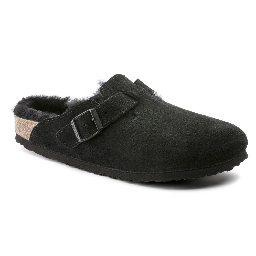 Boston Shearling Suede Clog