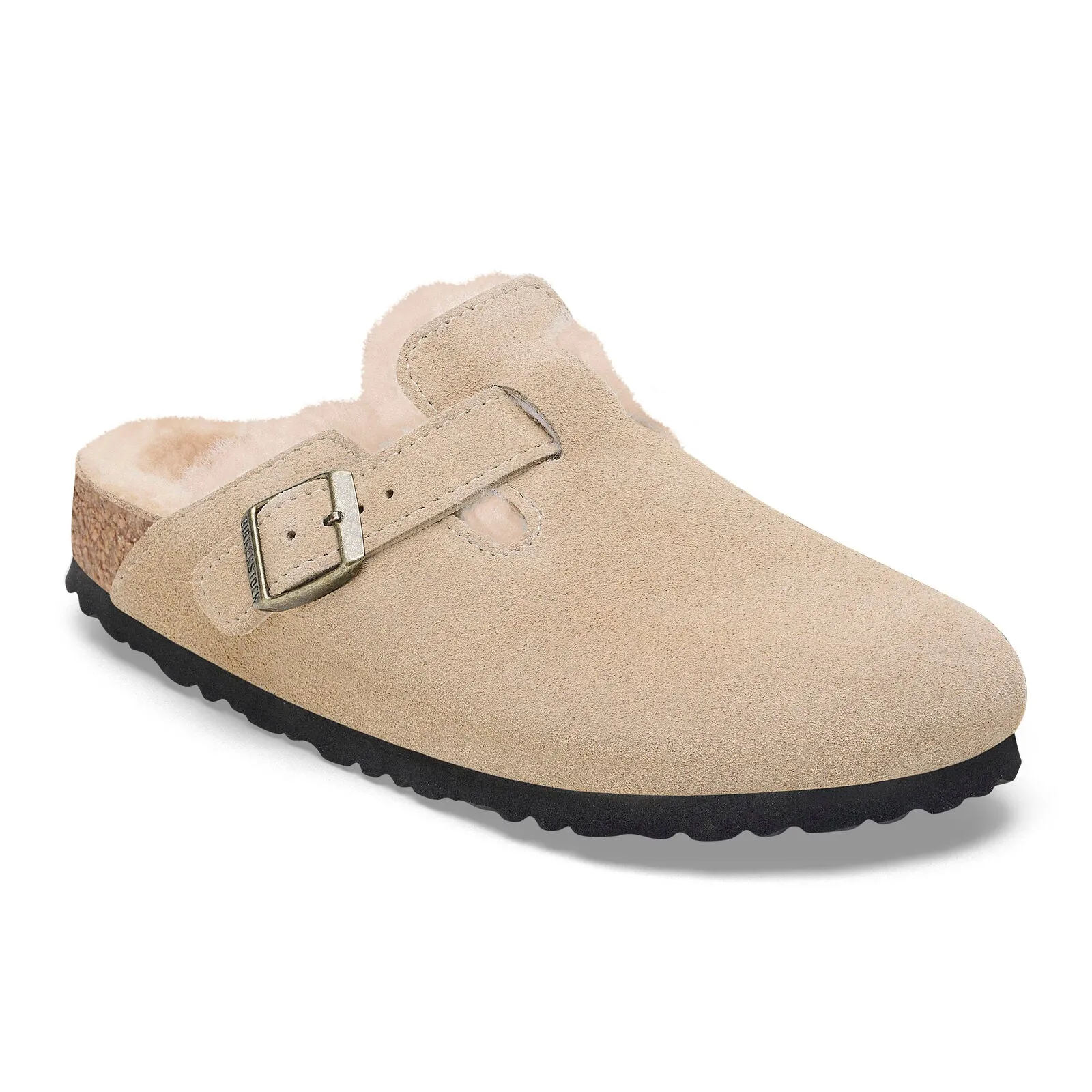 Boston Shearling Suede Clog