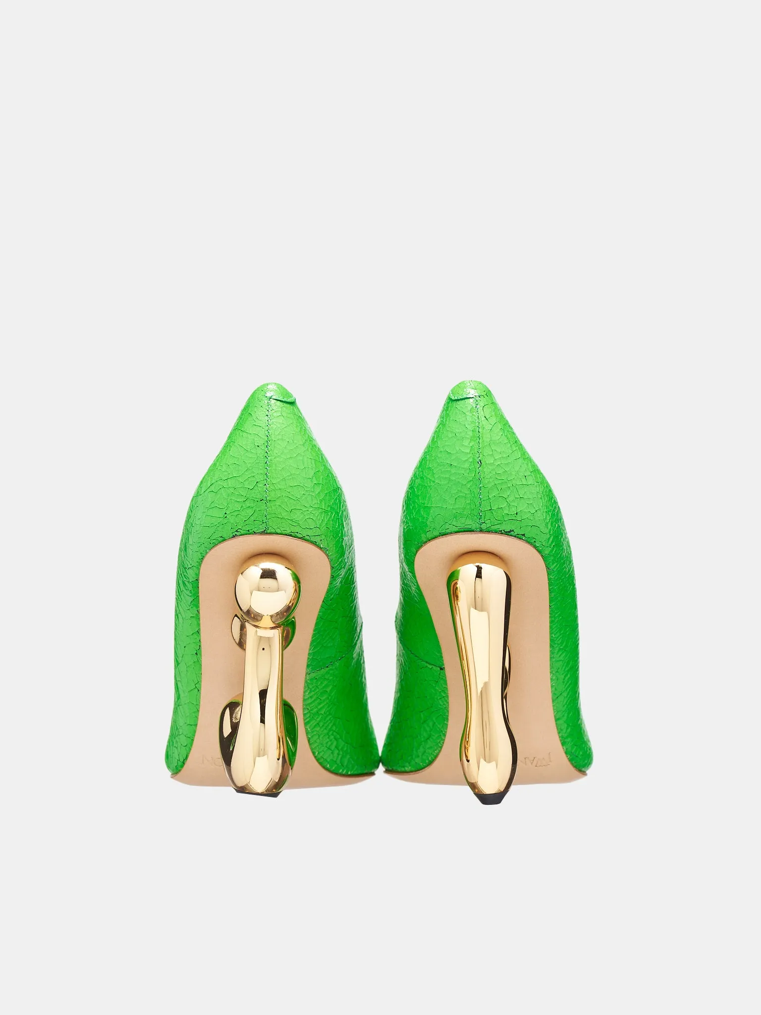 Bubble Heel Pumps (ANW41310B-18810-GREEN-GOLD)