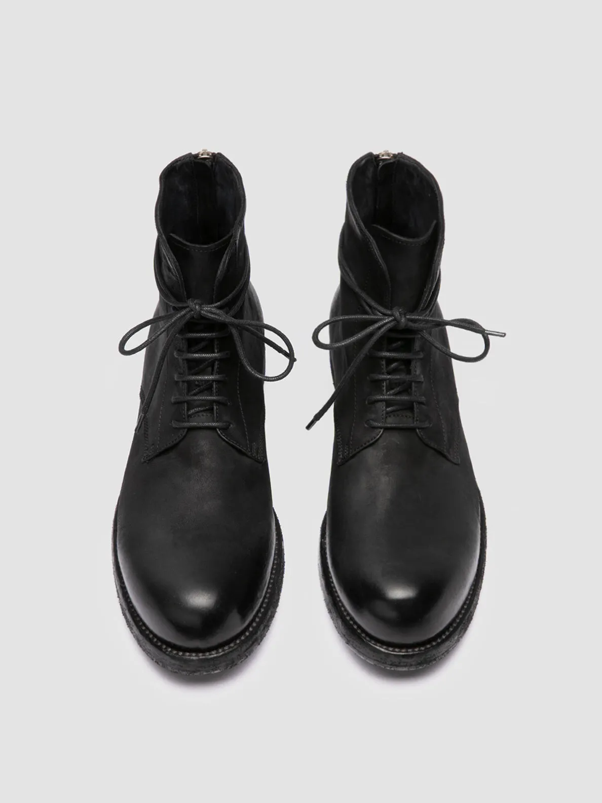 BULLA DD 102 - Black Leather Lace-up Boots