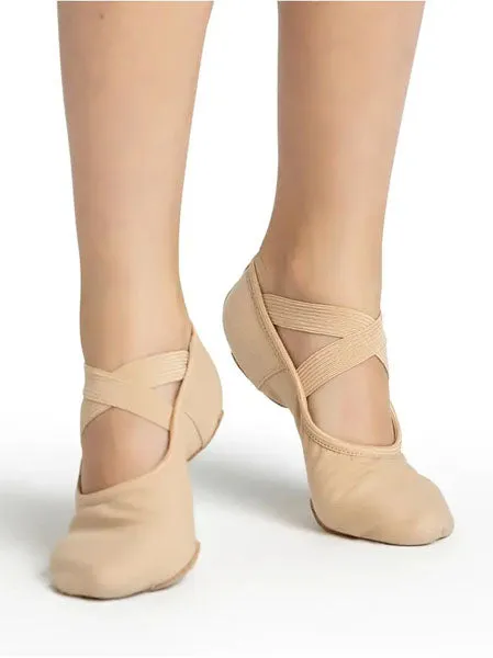 Capezio 2037C Children`s Hanami Canvas Split Sole Strecth Ballet Slipper