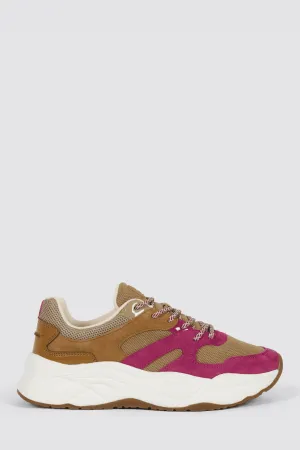 CELESTE SNEAKER BROWN/PURPLE MULTI