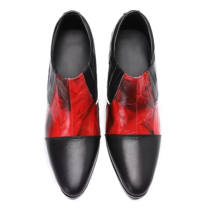 ChicExotic Pattern Genuine Leather Slip-on Dress Shoes