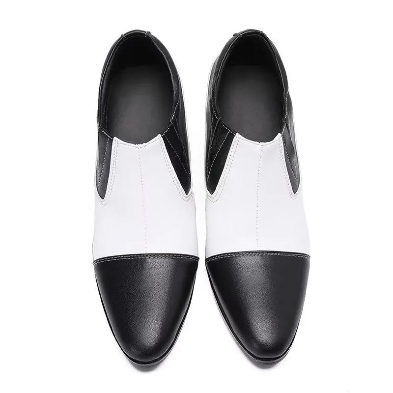 ChicExotic Pattern Genuine Leather Slip-on Dress Shoes