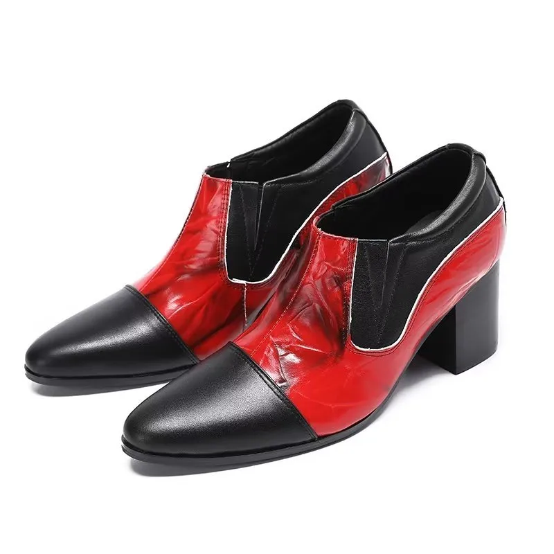 ChicExotic Pattern Genuine Leather Slip-on Dress Shoes