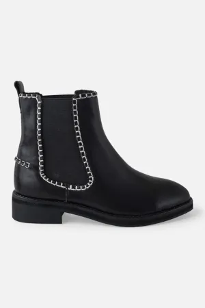 Cinda Leather Boot | Black