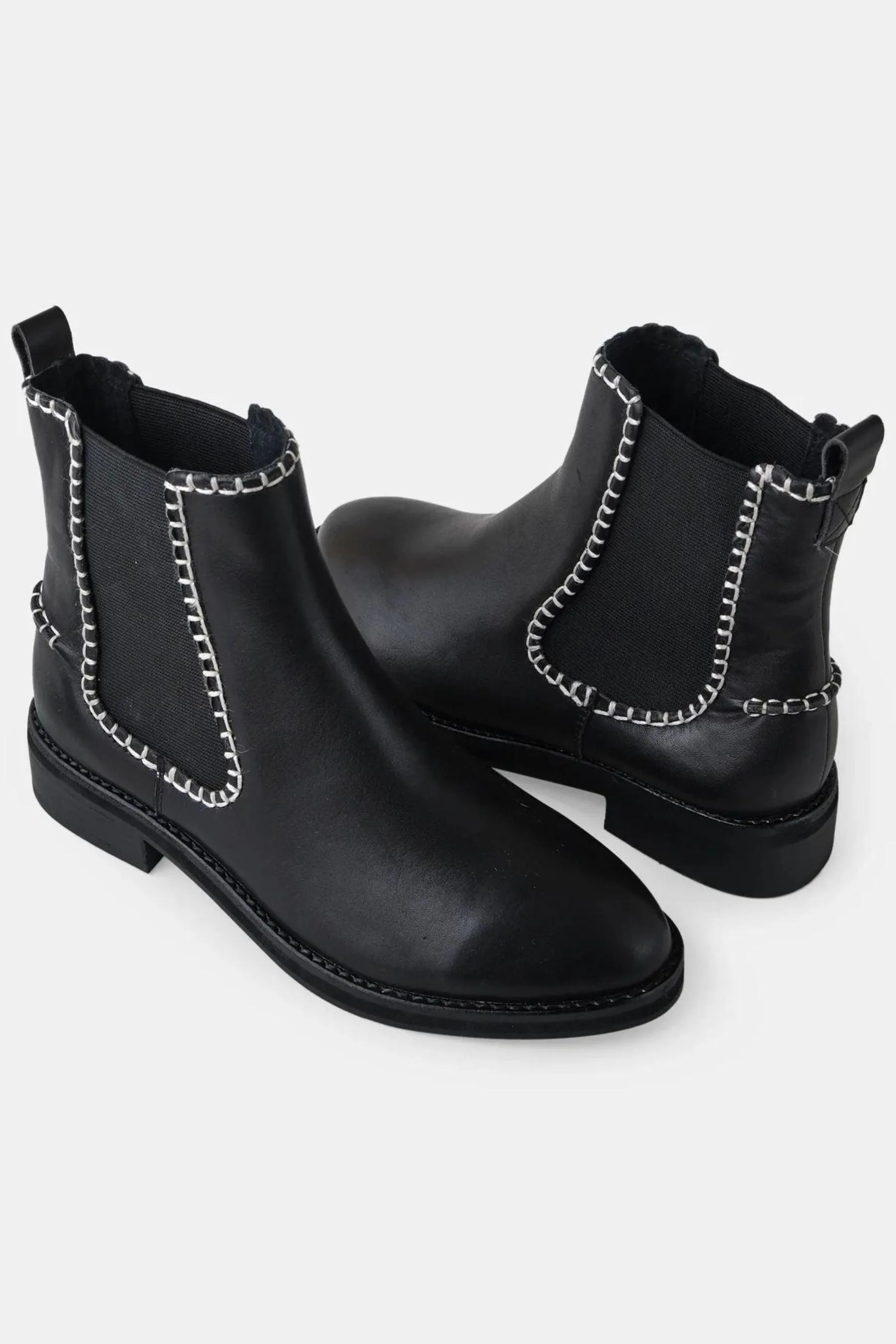 Cinda Leather Boot | Black