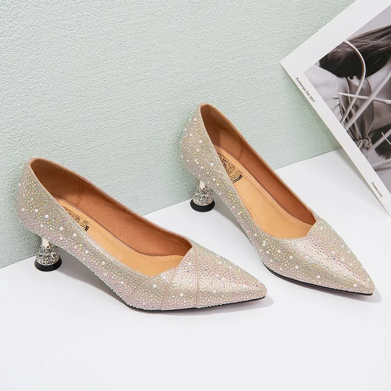 Cowhide Chic Exotic Pattern Pointed Toe Pumps