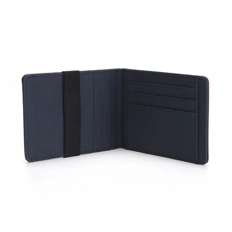 Cross Pattern PU Elastic Band Card Holder Card Holder