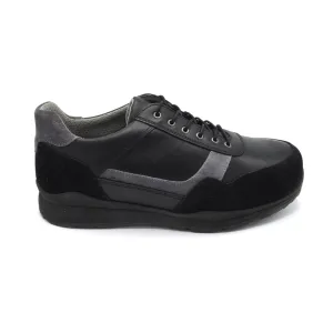 DB Benedict - Mens Extra Wide Fit Trainer/Shoe - 6V (6E-8E) Fitting - Black And Grey