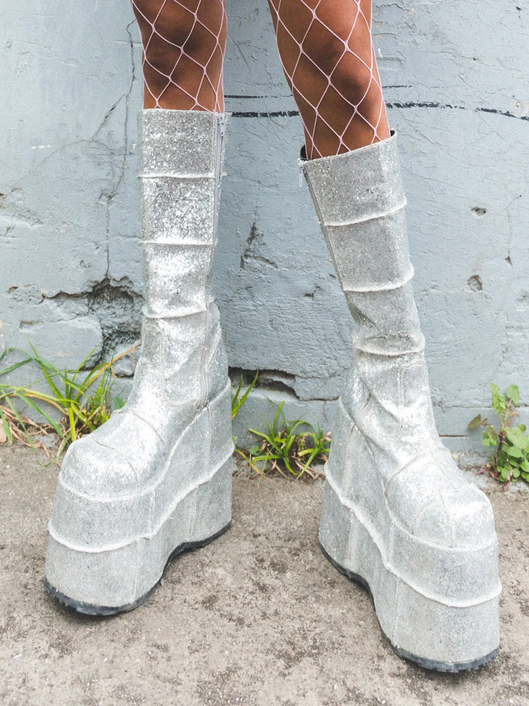 DEMONIA STACK-301G - SILVER GLITTER ✰ PRE ORDER ✰