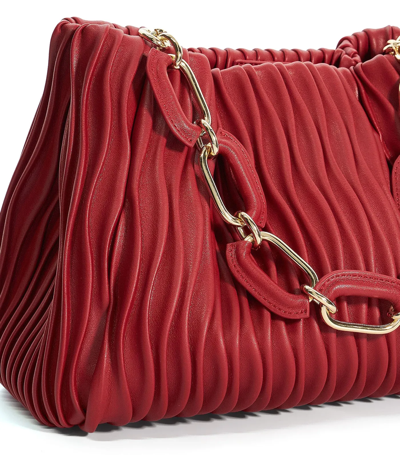 Dominia Wavy Quilt Bag Red