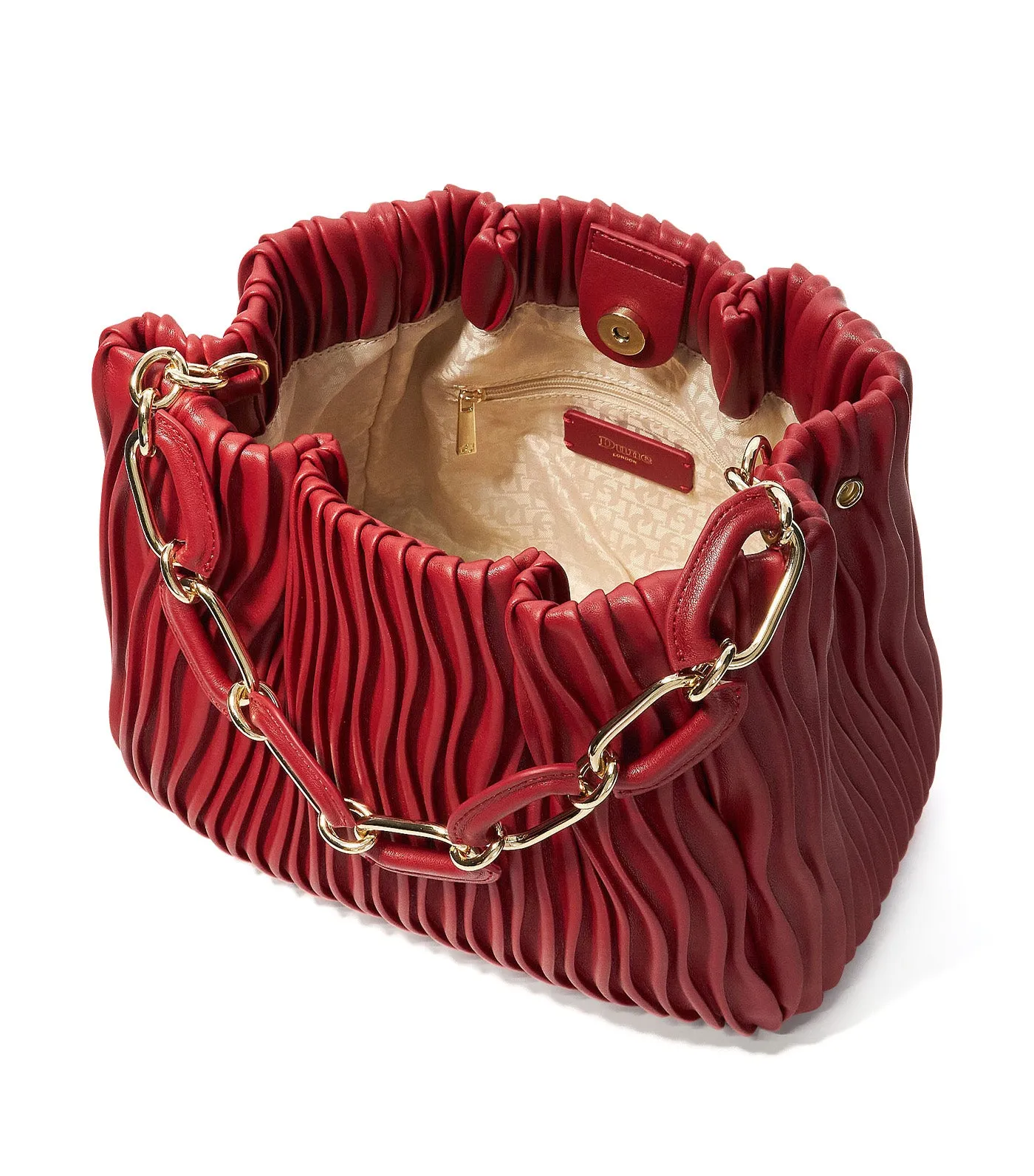 Dominia Wavy Quilt Bag Red