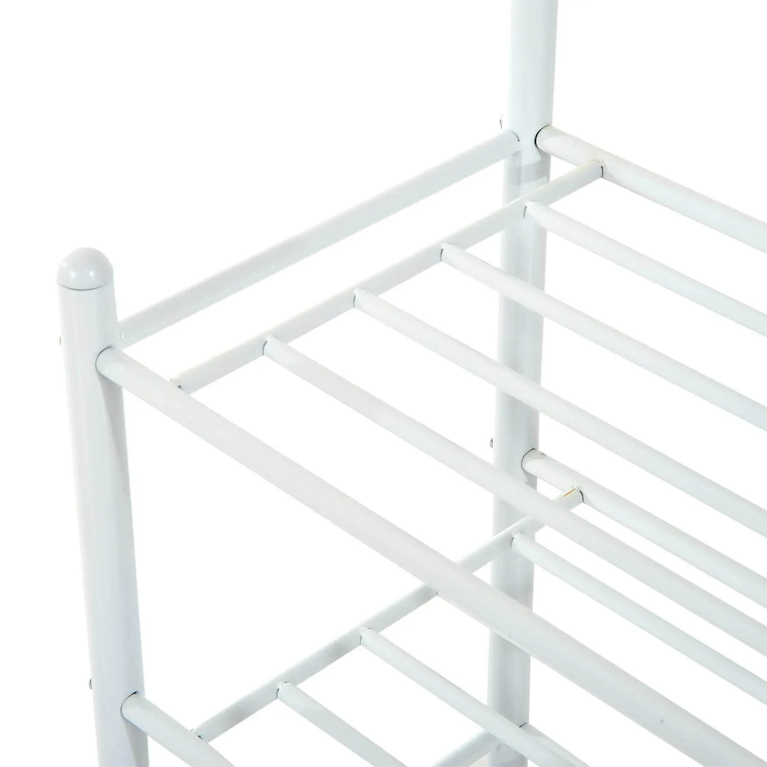 Entryway Heavy Duty Metal Coat and Shoe Rack Hall Tree  - Available in 2 Colours