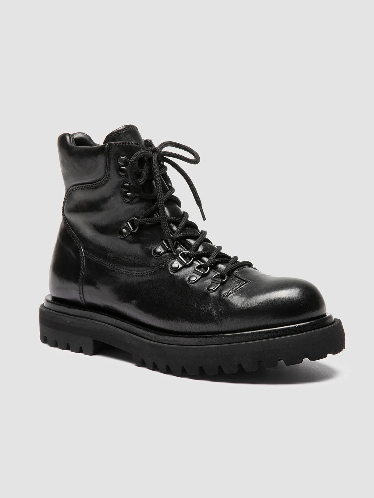 EVENTUAL DD 106 - Black Leather Lace-up Boots