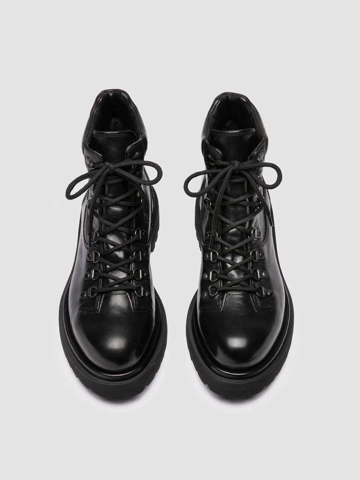 EVENTUAL DD 106 - Black Leather Lace-up Boots