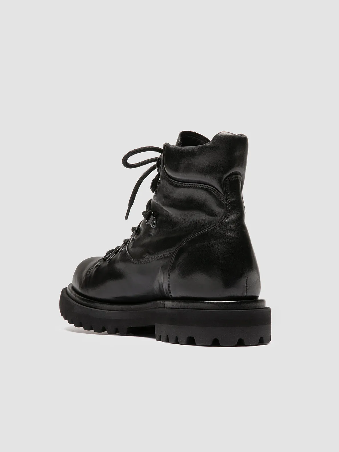 EVENTUAL DD 106 - Black Leather Lace-up Boots