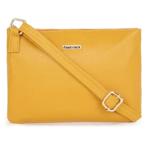 Fastrack Amber Yellow Sling Bag For Girls